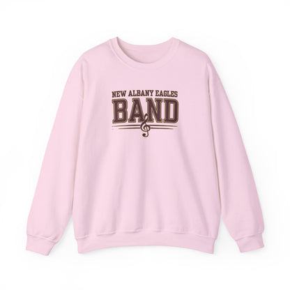 Adult Unisex New Albany Eagles Band Musical Note Graphic Sweatshirt