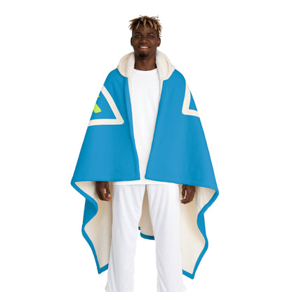 Realize Possibility Support Independence Graphic Hooded Sherpa Fleece Blanket