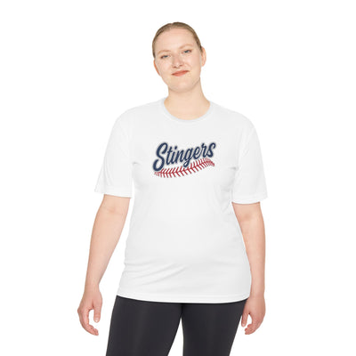 Adult Unisex Stingers Softball Stitches Graphic Sport-Tek Competitor Performance Tee