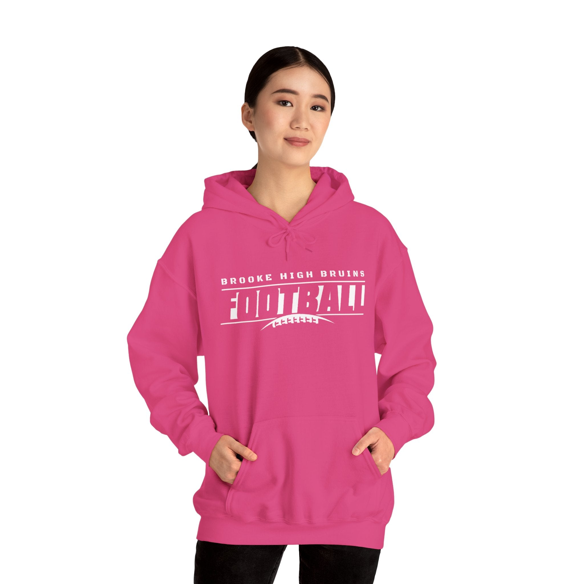 Adult Unisex Brooke High Bruins Goal Line Graphic Hoodie