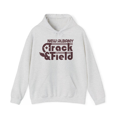 Adult Unisex Retro Track and Field Graphic Hoodie