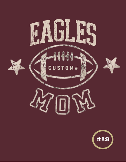 Women's Choose your Graphic Short Sleeve Boxy Crop Tee with Customized Back - New Albany Football