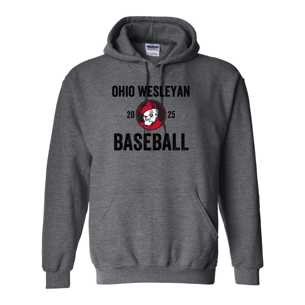 Adult Unisex OWU 2025 Baseball Graphic Hoodie - Ohio Wesleyan University