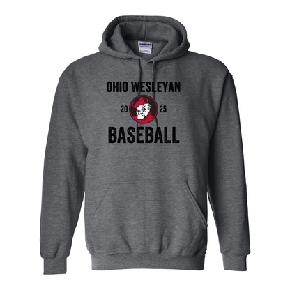 Adult Unisex OWU 2025 Baseball Graphic Hoodie - Ohio Wesleyan University