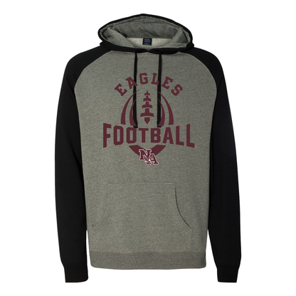 Adult Unisex Eagles Ultimate Football Raglan Hoodie Sweatshirt