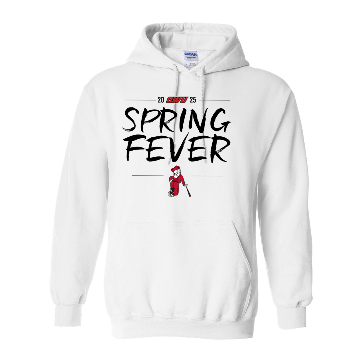 Adult Unisex OWU Spring Fever Baseball Graphic Hoodie - Ohio Wesleyan University