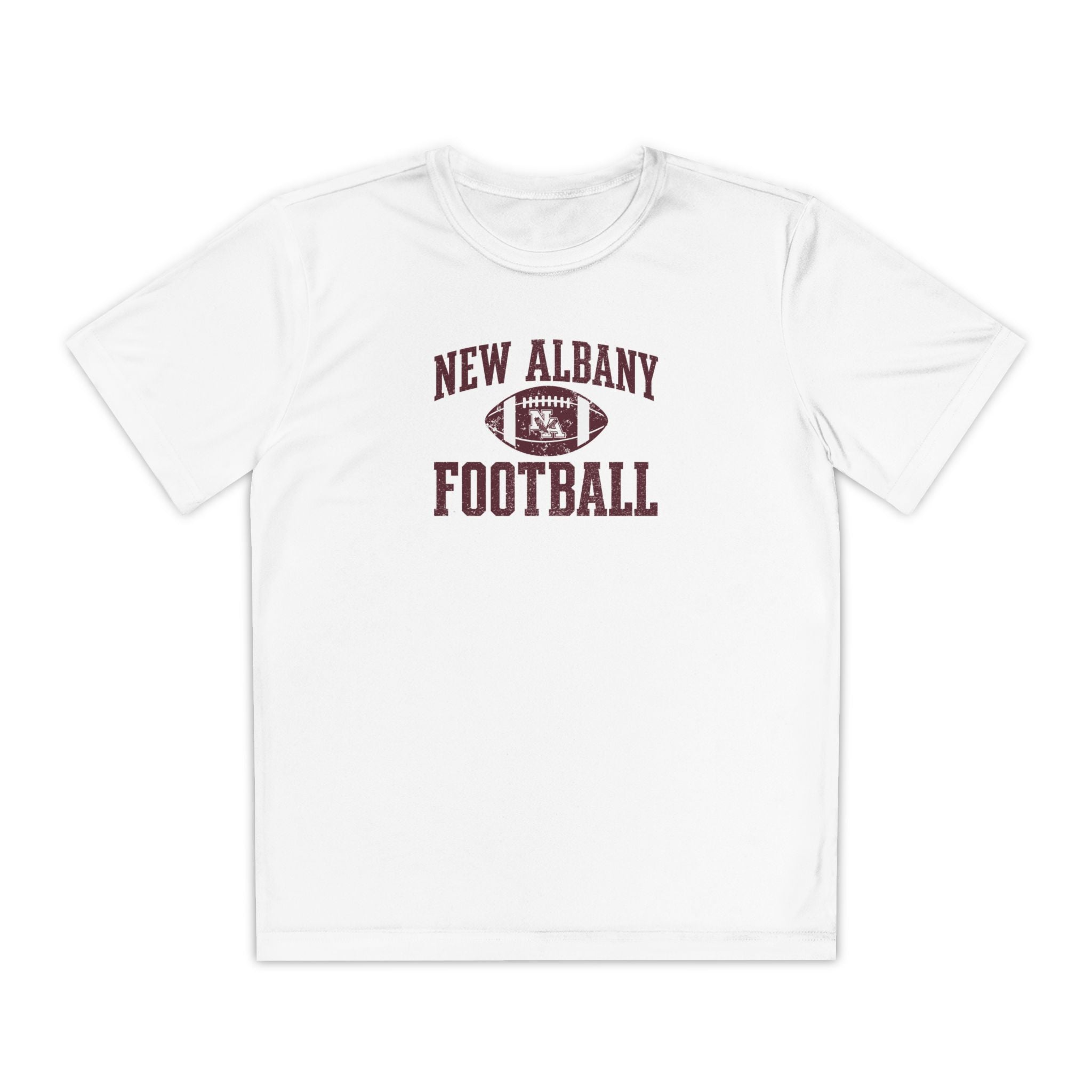 Youth New Albany Football Pride Graphic Sport-Tek Competitor Performance Tee