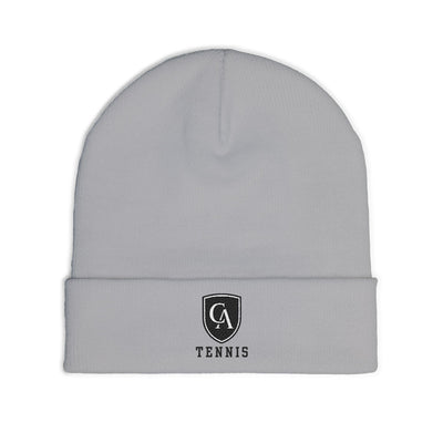 Adult Unisex Columbus Academy Vikings Tennis Black Embroidered Knit Hat