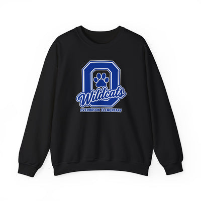 Adult Unisex Overbrook Elementary Wildcats Block Letter Graphic Sweatshirt
