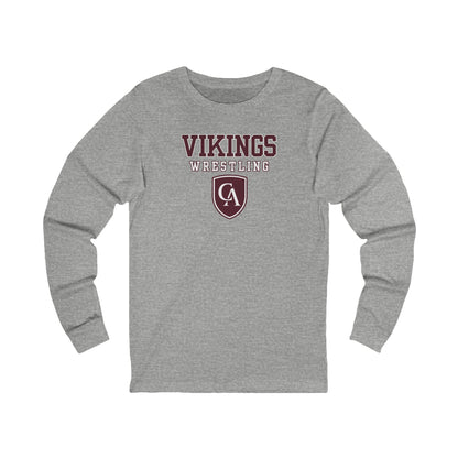 Adult Unisex Columbus Academy Vikings Wrestling Graphic Bella + Canvas Long Sleeve Soft Tee