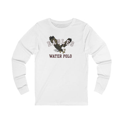 Adult Unisex Flying  Water Polo Eagle Graphic Long Sleeve Soft Tee