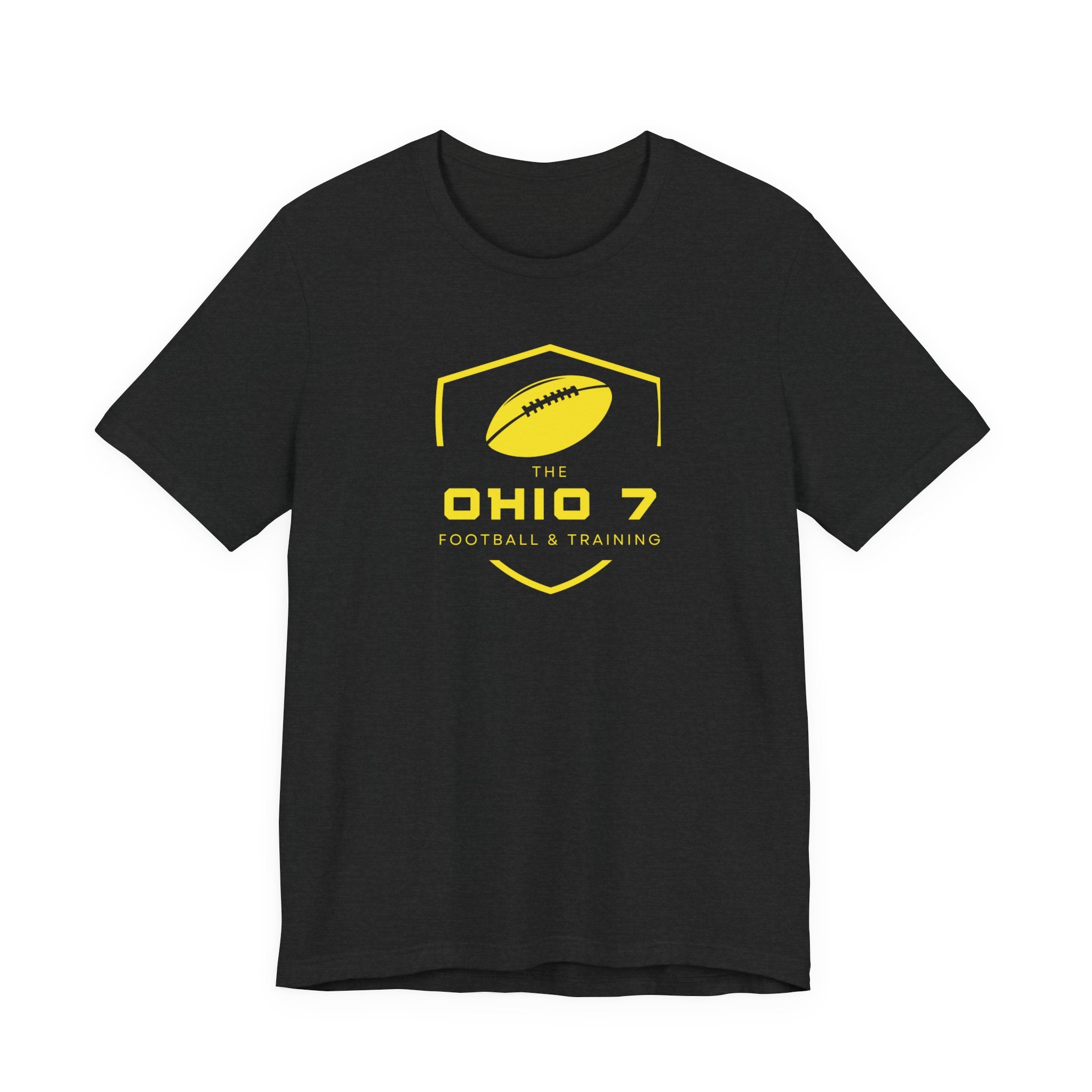 Adult Unisex The Ohio 7 Yellow Logo Short Sleeve Bella + Canvas Soft Tee