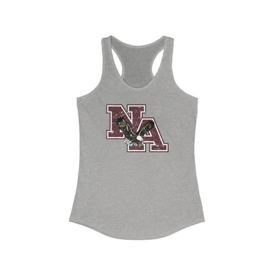 Women's Vintage Distressed Maroon Logo Graphic Racerback Tank