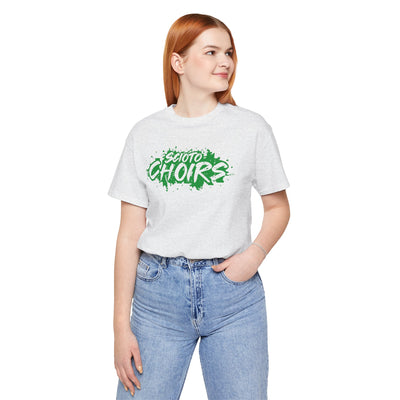 Adult Unisex Dublin Scioto Choirs Paint Splatter Graphic Short Sleeve Soft Tee