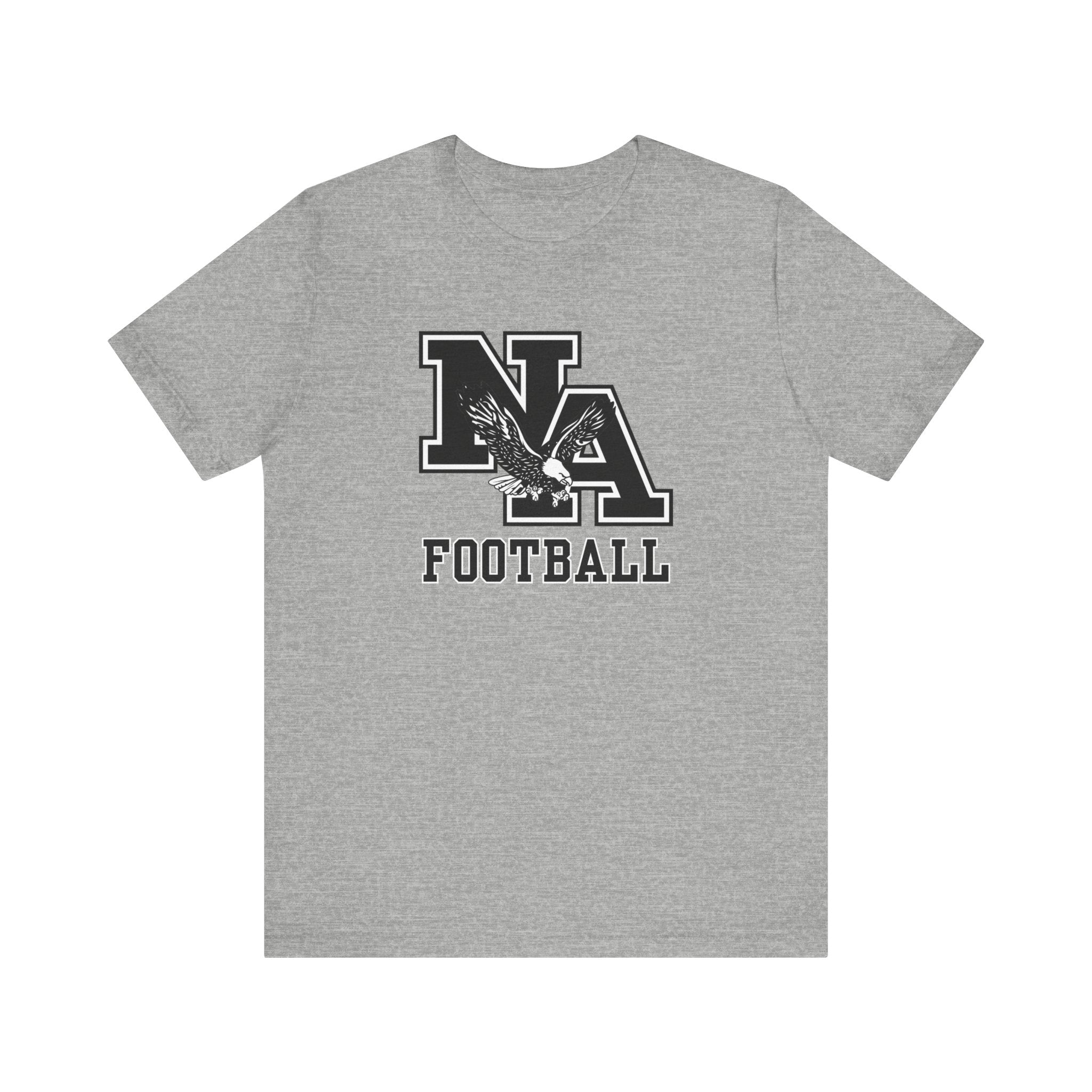 Adult Unisex Classic Logo Black Football Graphic Short Sleeve Soft Tee
