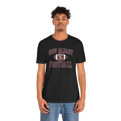 Adult Unisex New Albany Football Pride Graphic Short Sleeve Soft Tee