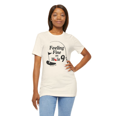 Adult Unisex Hole 9 Links Graphic Short Sleeve Soft Tee