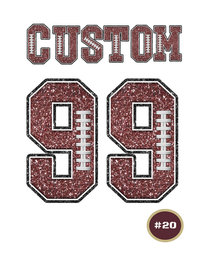 Women's Choose your Graphic Short Sleeve Boxy Crop Tee with Customized Back - New Albany Football
