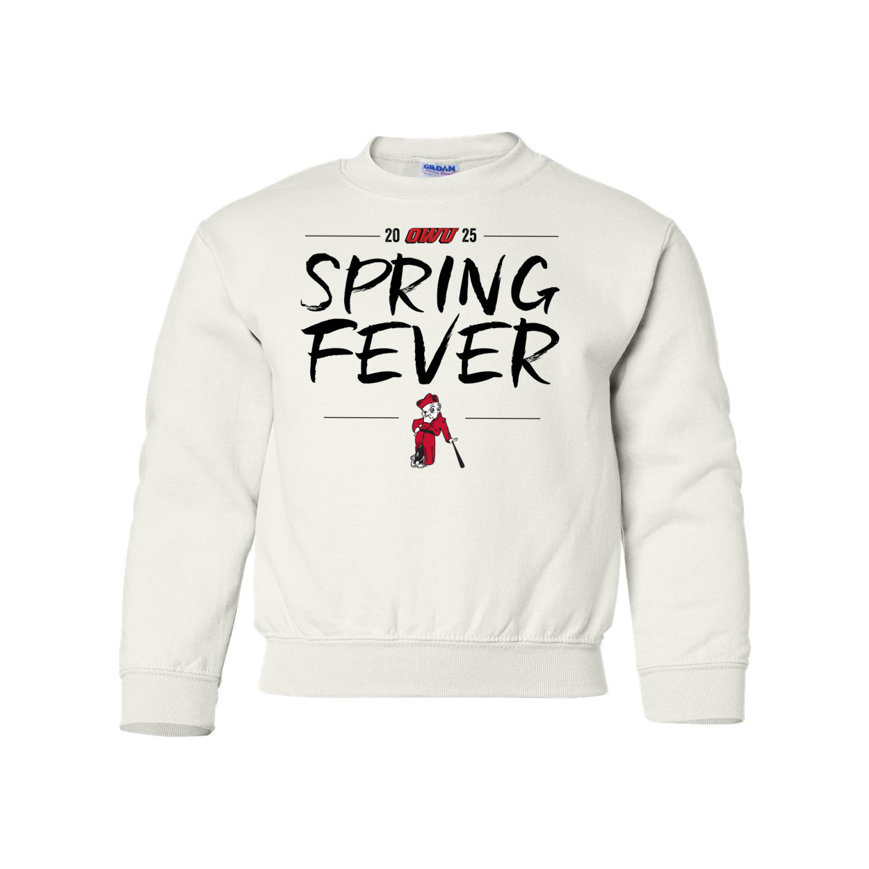 Youth OWU Spring Fever Baseball Graphic Sweatshirt - Ohio Wesleyan University