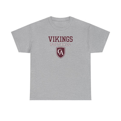 Adult Unisex Columbus Academy Vikings Football Graphic Short Sleeve Gildan Heavy Tee