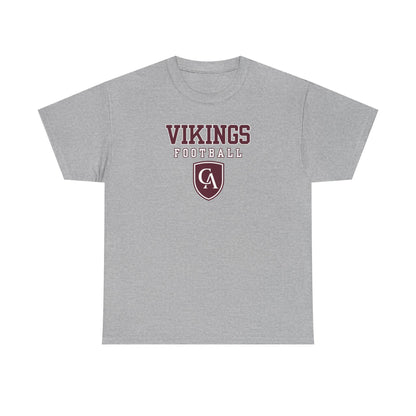 Adult Unisex Columbus Academy Vikings Football Graphic Short Sleeve Gildan Heavy Tee