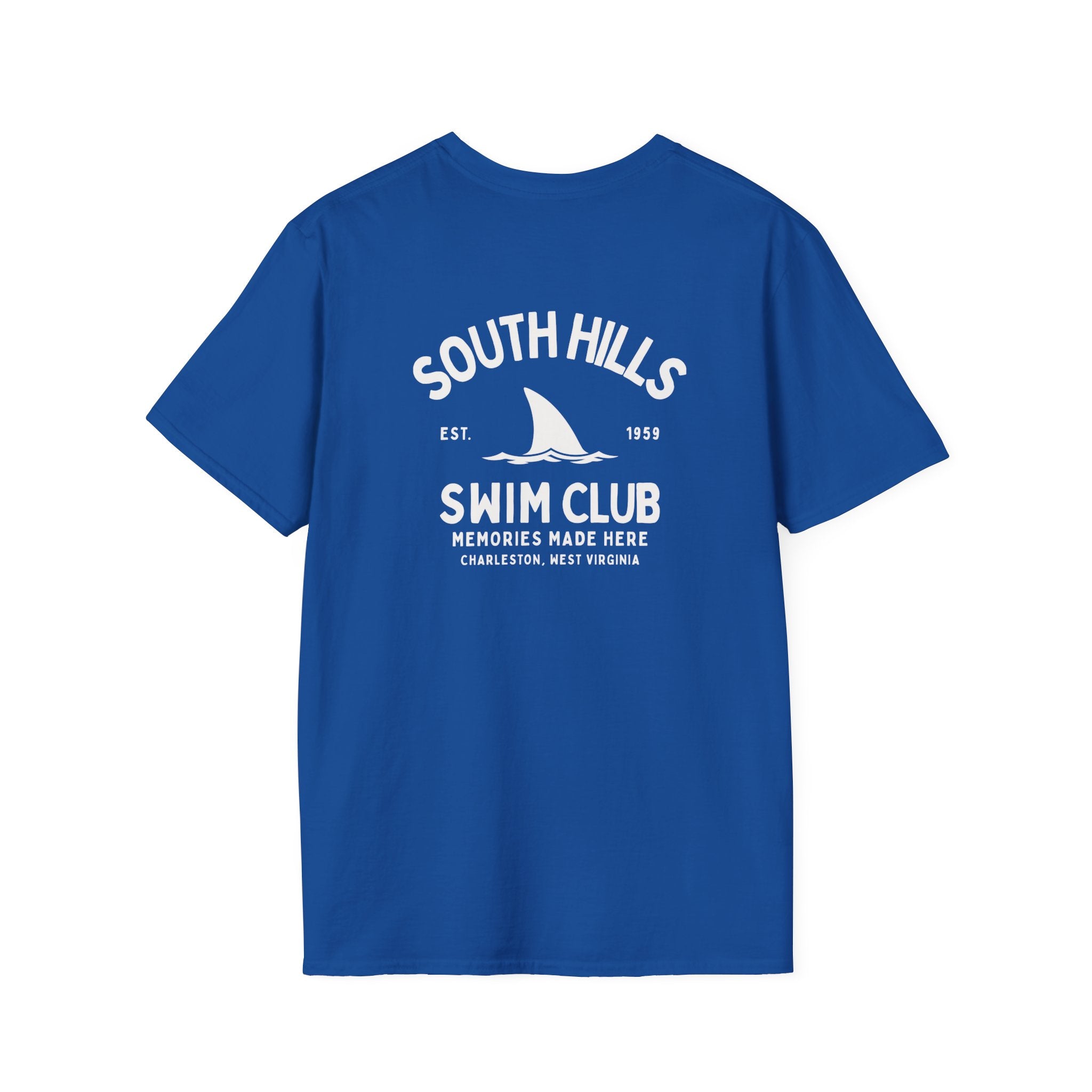 Adult Unisex South Hills Swim Club Heritage Graphic Short Sleeve Gildan Softstyle Tee