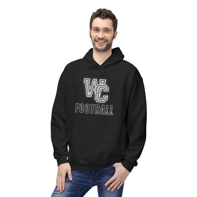 Adult Unisex Vintage Distressed Westerville Central Football Graphic Soft Style Hoodie