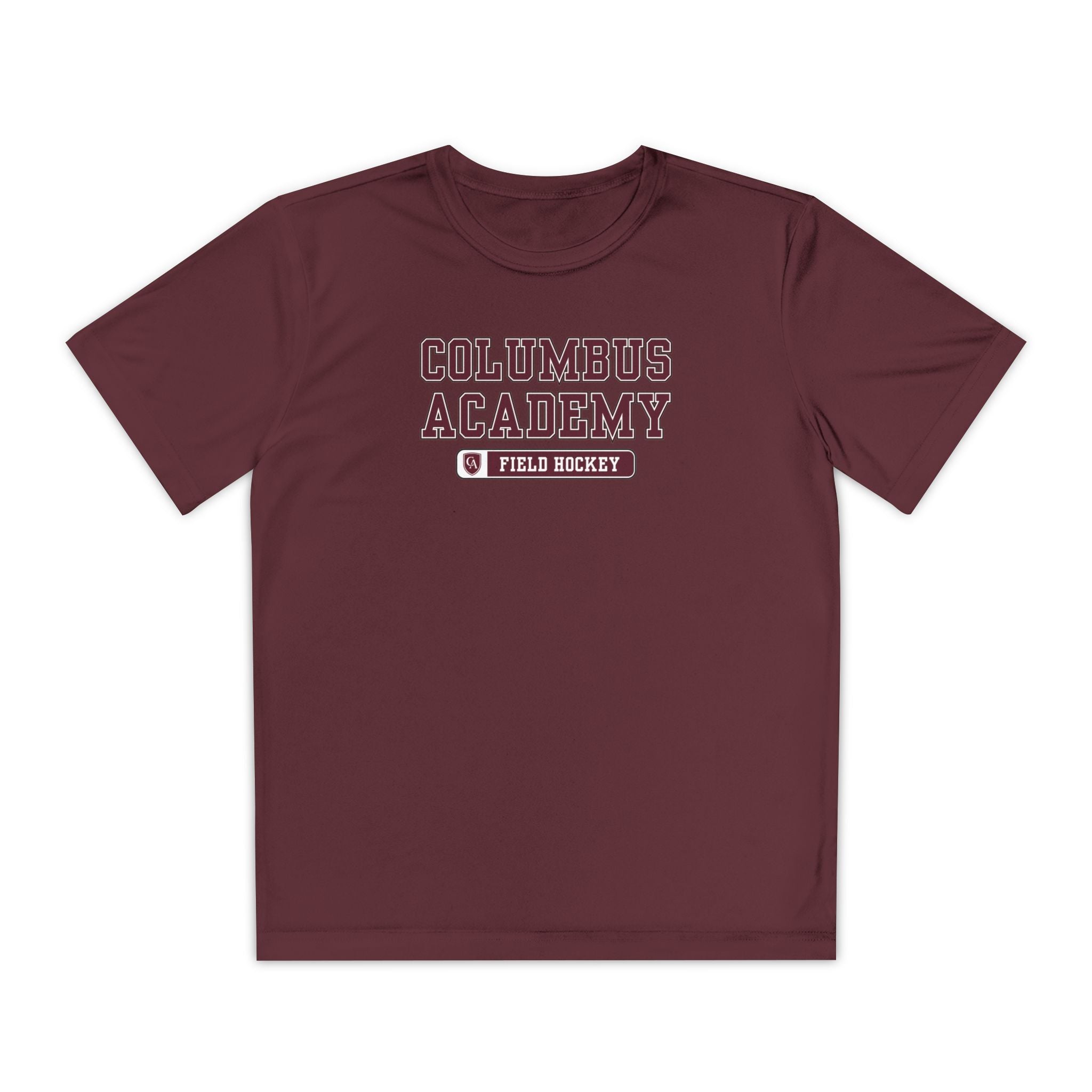 Youth Columbus Academy Field Hockey Graphic Sport-Tek Competitor Performance Tee