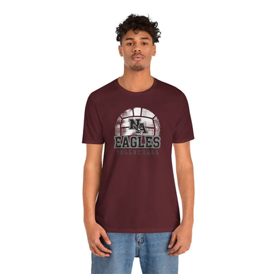 Adult Unisex New Albany Eagles Spike it Graphic Short Sleeve Soft Tee