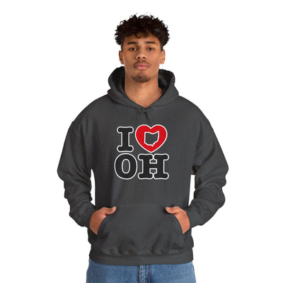 Adult Unisex I Heart OH Graphic Hoodie