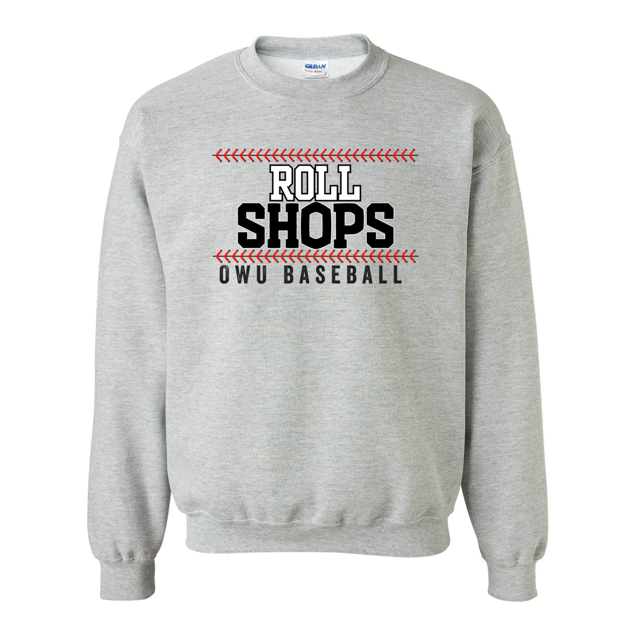 Adult Unisex OWU Roll Shops Baseball Graphic Sweatshirt - Ohio Wesleyan University