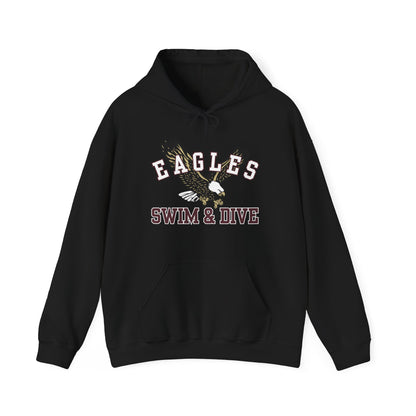 Adult Unisex Swim & Dive Flying Eagle Graphic Hoodie