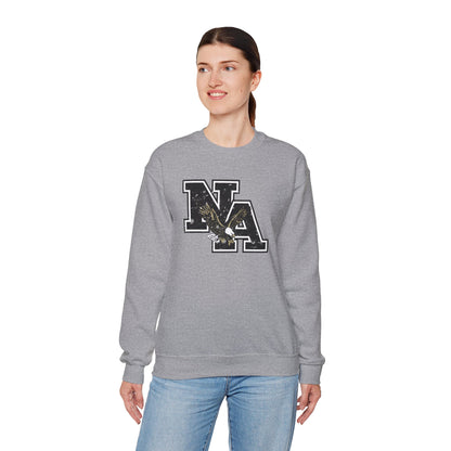 Adult Unisex Vintage Distressed Black Logo Graphic Sweatshirt