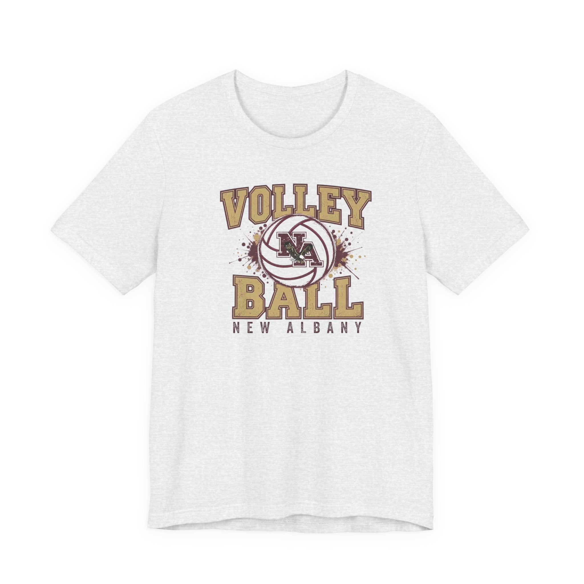 Adult Unisex New Albany Eagles Power Volleyball Graphic Short Sleeve Soft Tee