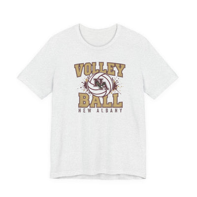 Adult Unisex New Albany Eagles Power Volleyball Graphic Short Sleeve Soft Tee