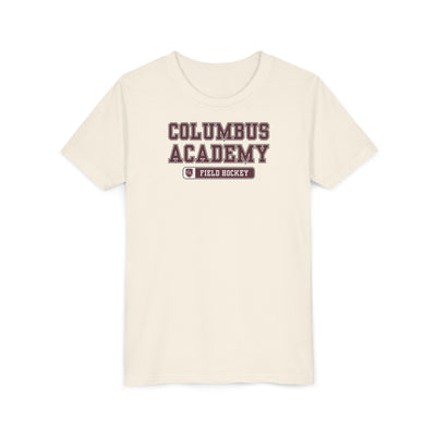 Youth Columbus Academy Field Hockey Graphic Short Sleeve Bella + Canvas Soft Tee