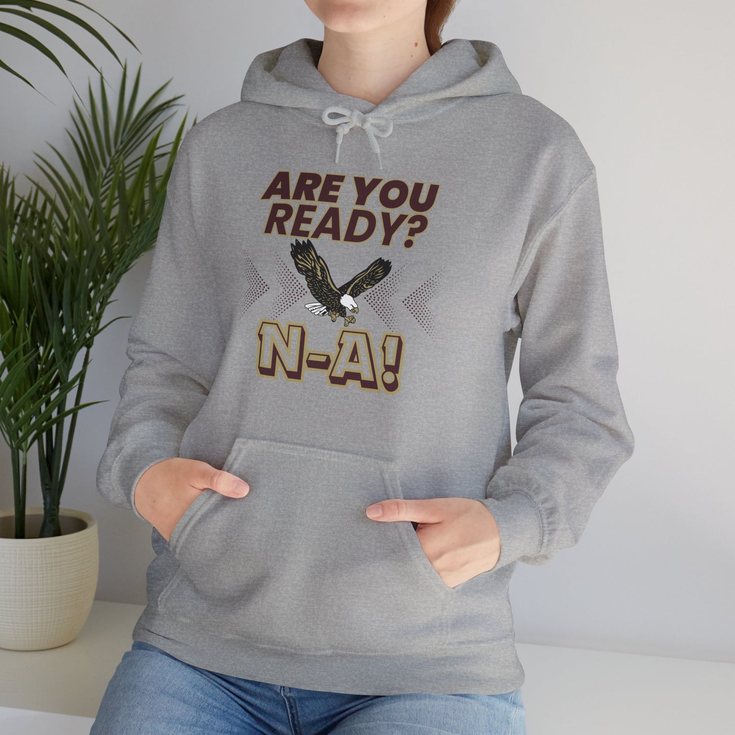 Adult Unisex Ready NA Eagle Graphic Hoodie- New Albany Eagles