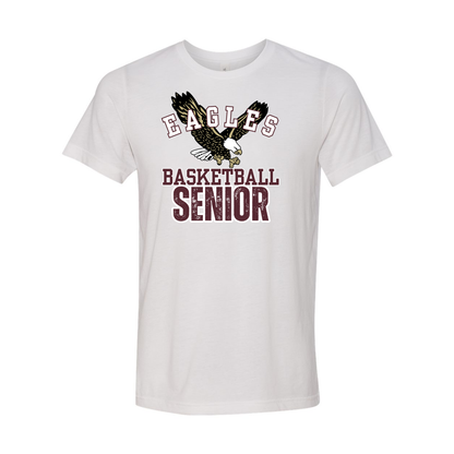 Adult Unisex Super Soft Flying Eagle Basketball Senior Short Sleeve Graphic Tee