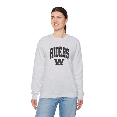 Adult Unisex Riders Arch Vintage Distressed W Graphic Sweatshirt