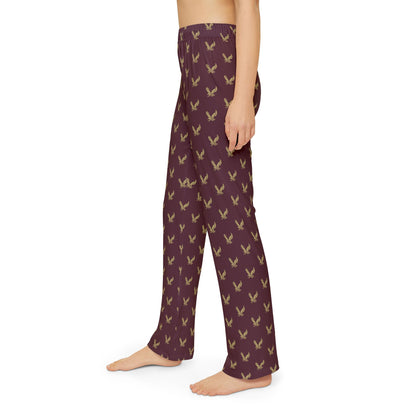 Youth Pajama Pants with Allover Band Eagle Print