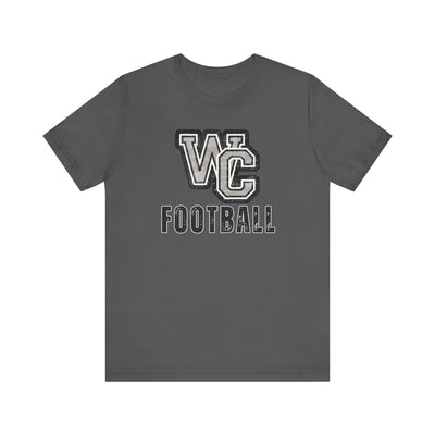 Adult Unisex Vintage Distressed Westerville Central Football Graphic Short Sleeve Soft Tee