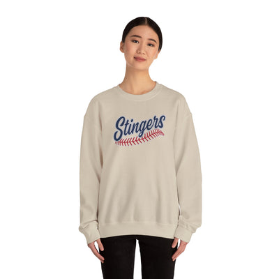Adult Unisex Stingers Softball Stitches Graphic Sweatshirt