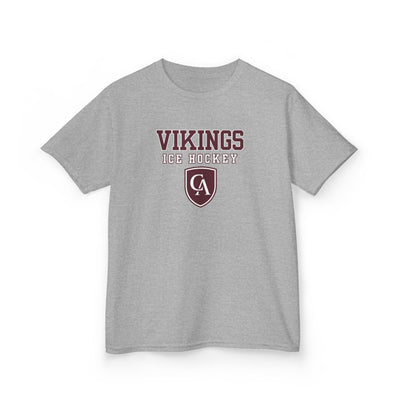 Youth Columbus Academy Vikings Ice Hockey Graphic Short Sleeve Gildan Heavy Tee