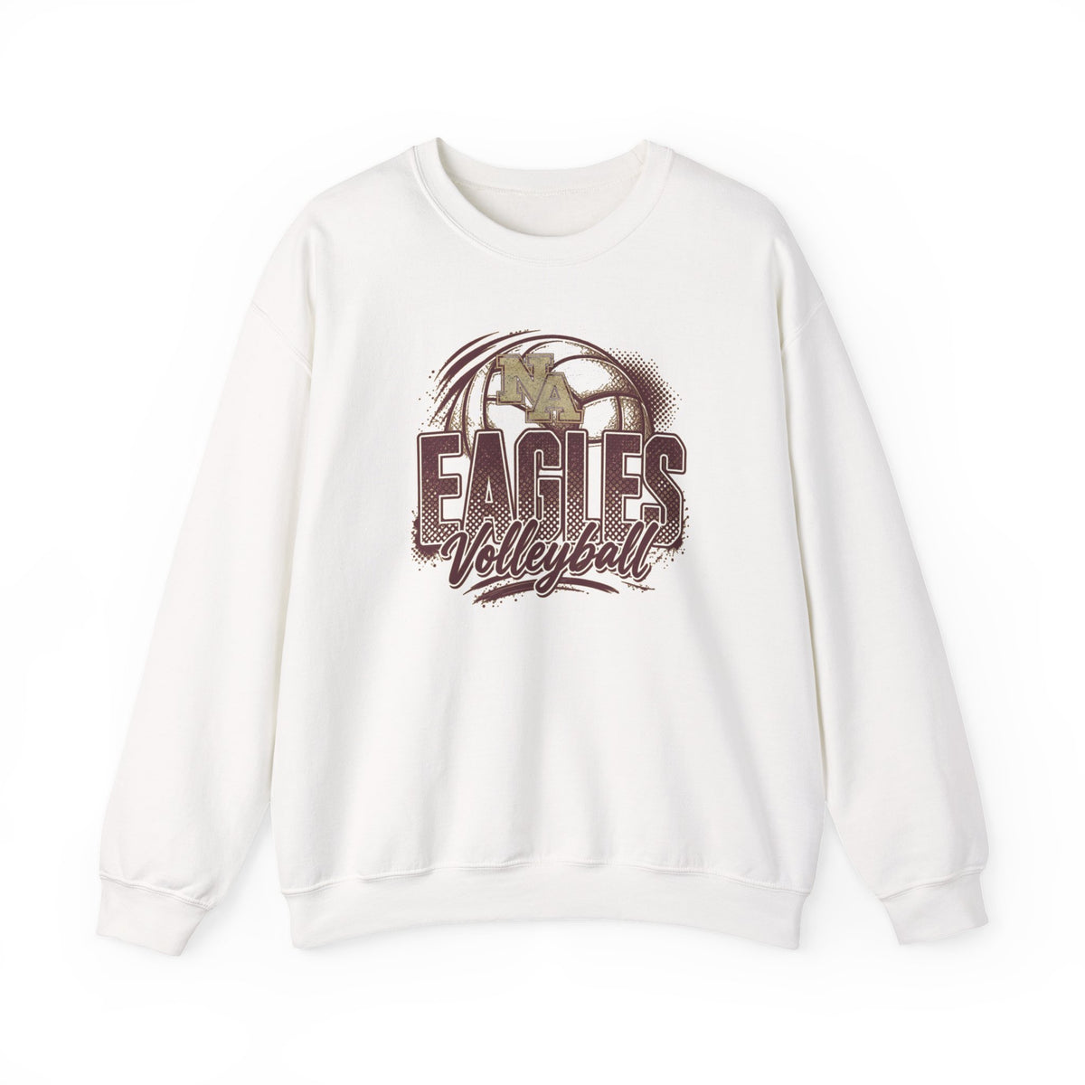 Adult Unisex New Albany Eagles Ombre Volleyball Graphic Sweatshirt