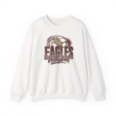 Adult Unisex New Albany Eagles Ombre Volleyball Graphic Sweatshirt