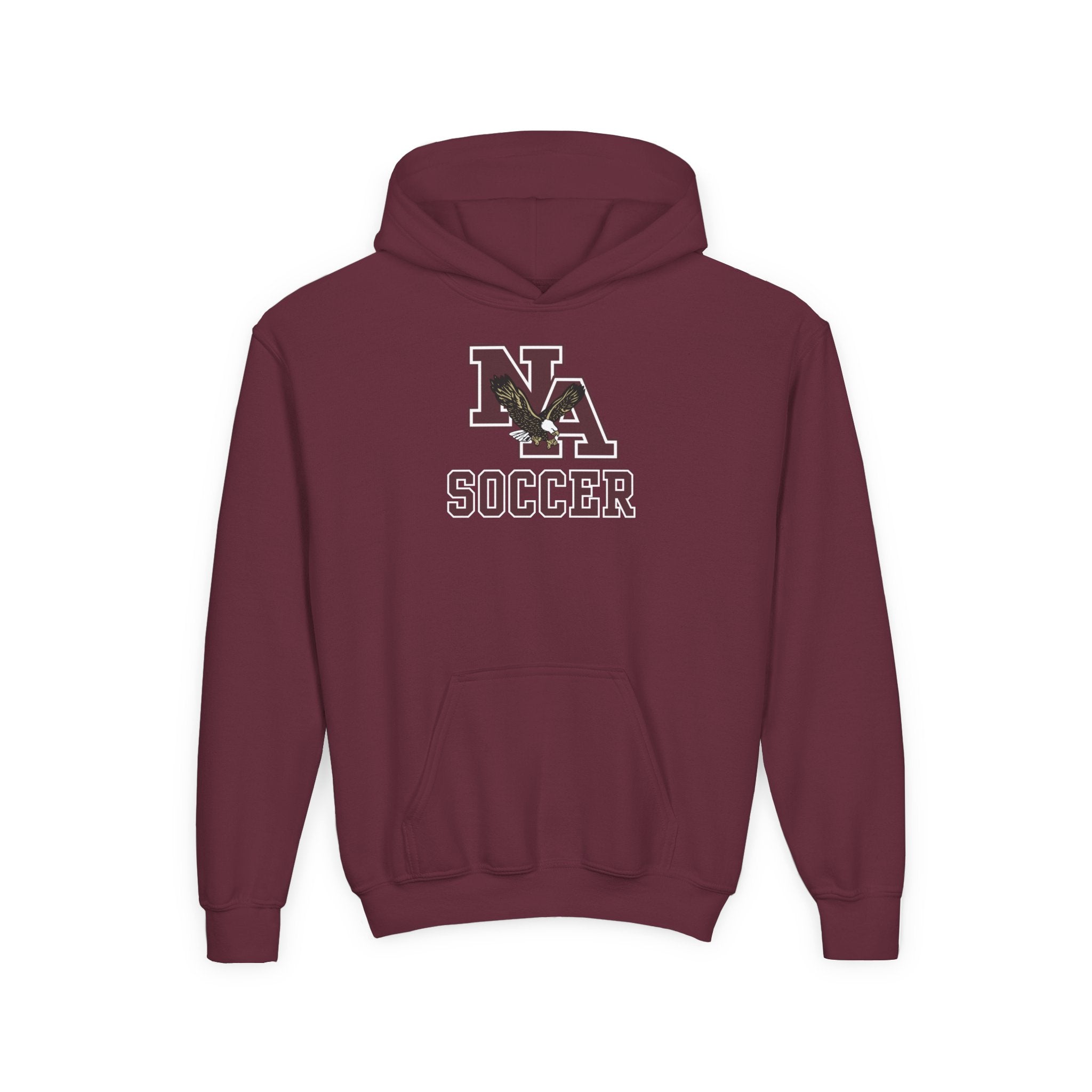 Youth New Albany Classic Maroon Soccer Logo Graphic Hoodie