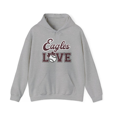 Adult Unisex Eagles Softball Love Graphic Hoodie