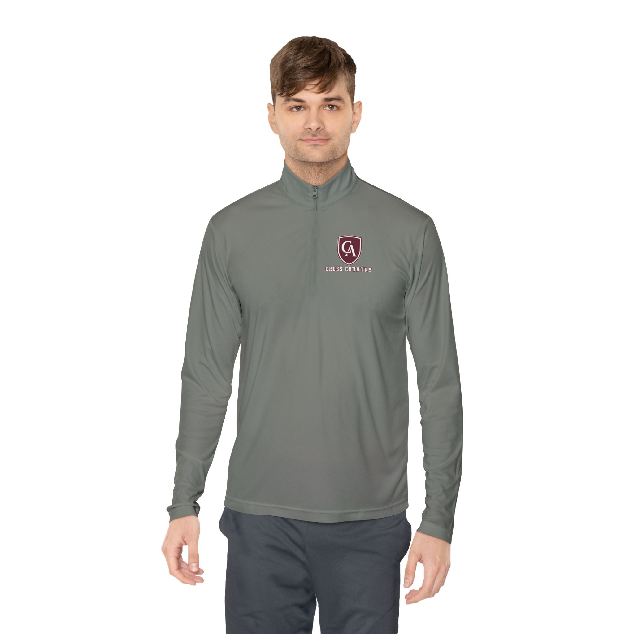 Adult Unisex Columbus Academy Football Logo Sport-Tek Quarter Zip Pullover