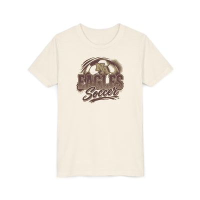 Youth New Albany Eagles Ombre Soccer Graphic Short Sleeve Bella + Canvas Soft Tee