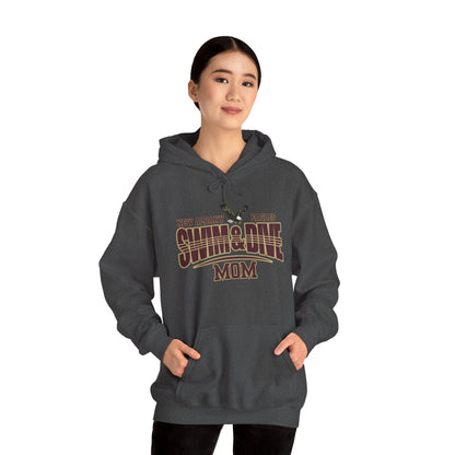 Women's Swim & Dive Dual Tone Eagles Effect Mom Graphic Hoodie